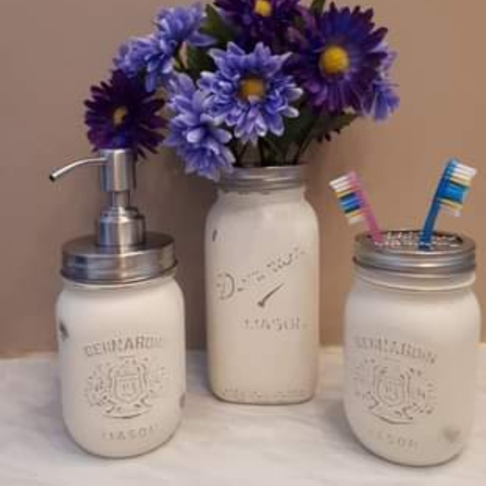 Mason Jar Bathroom Set
